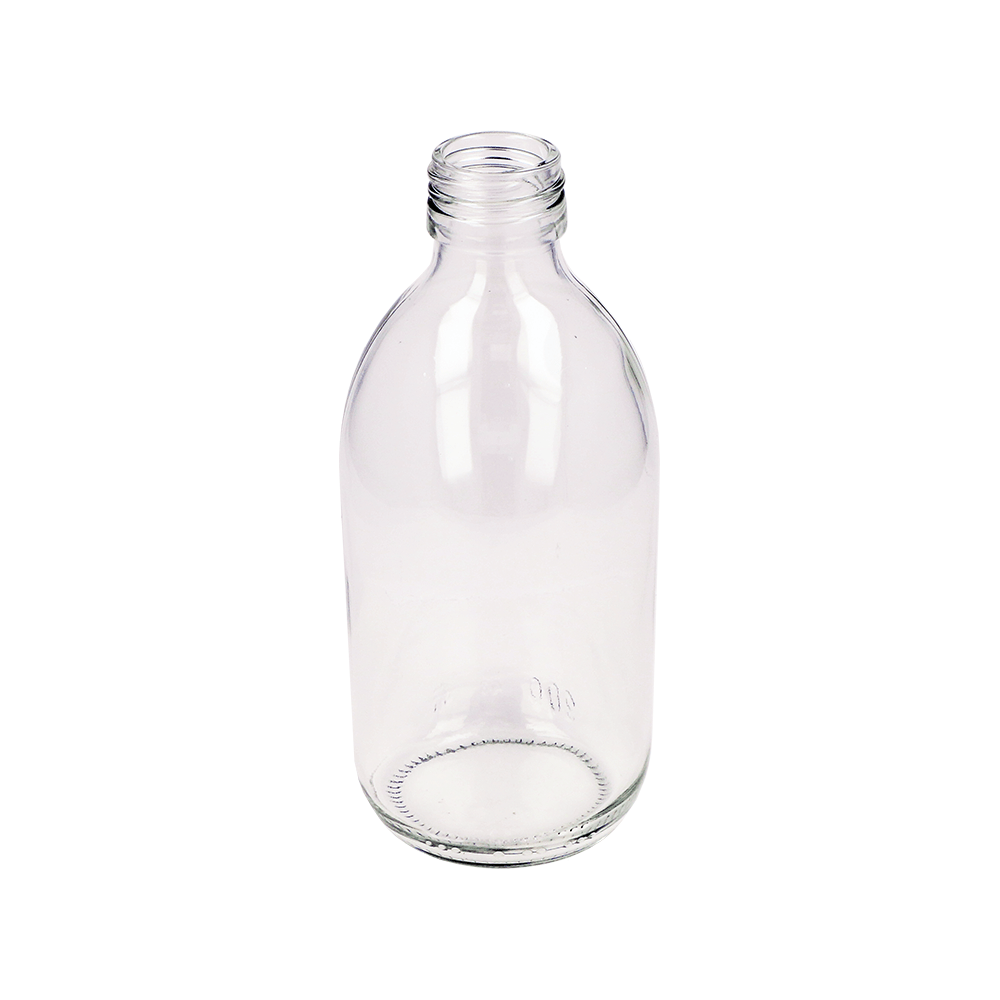 300ml Clear Glass Alpha Bottle - Glass - Medical Glass - Colorlites
