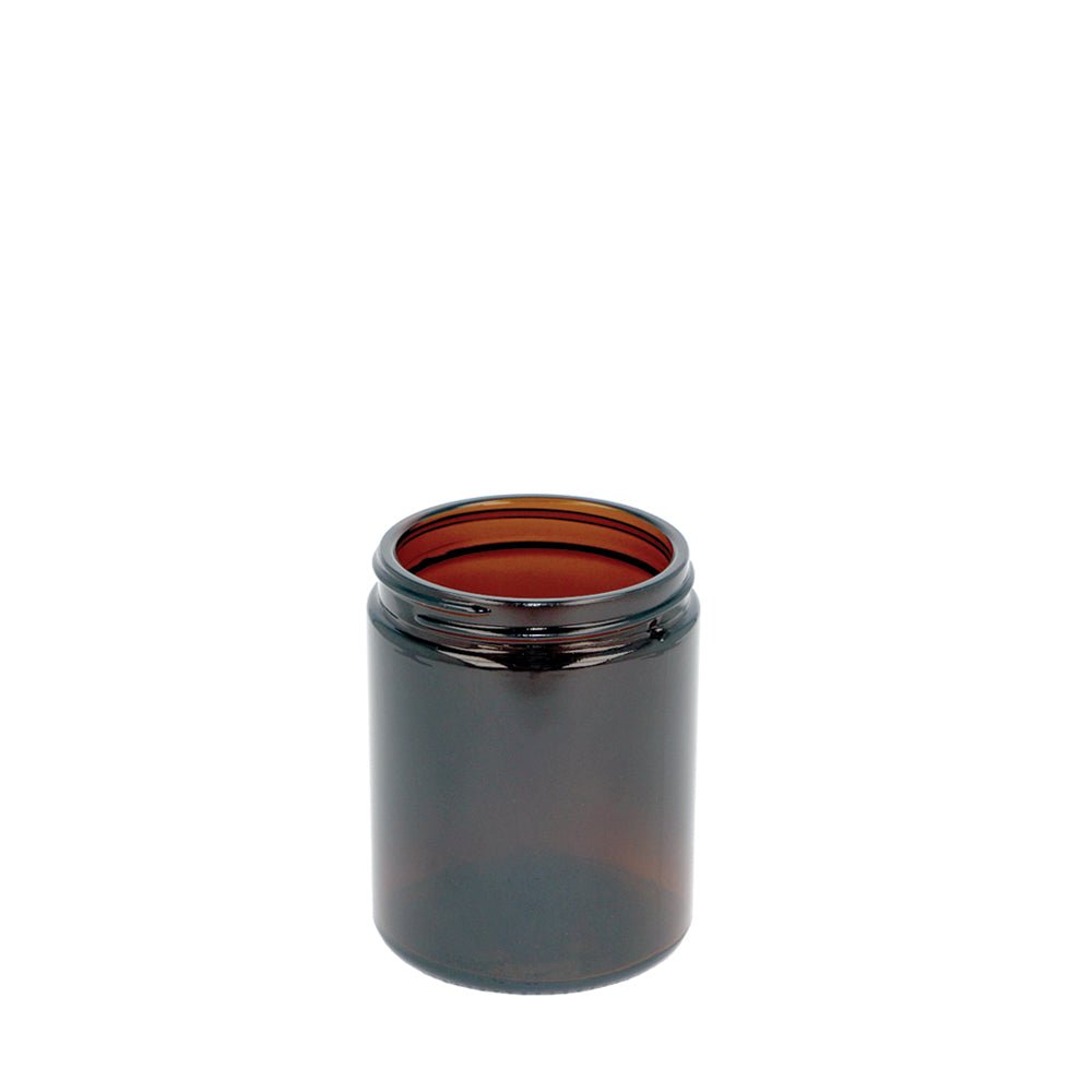 180ml Amber Glass Squat Jar - Glass - Cosmetic Glass - Colorlites