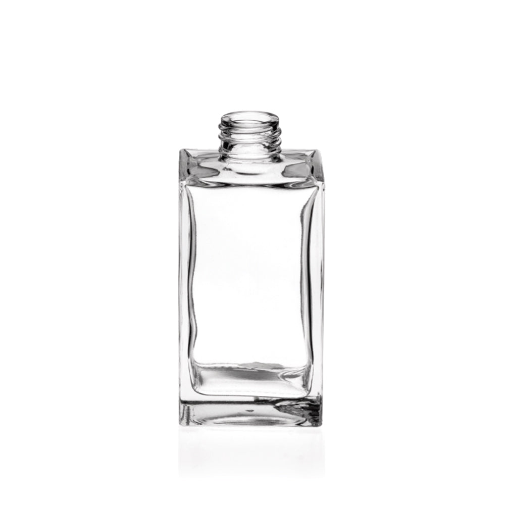 200ml First Clear Glass Square Diffuser Bottle (screw neck) - Glass - Diffuser Glass - Colorlites