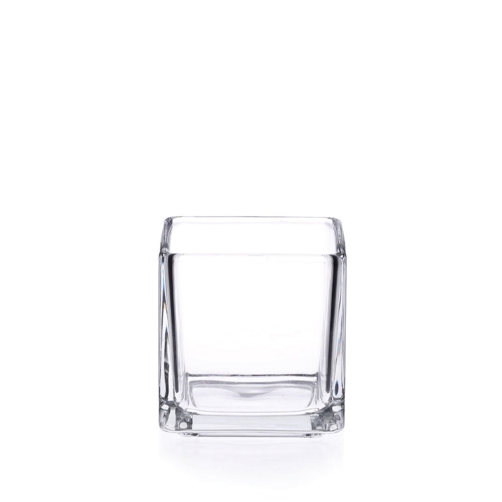 Candle Glass 25cl Clear Square Candle Glass – ColouredBottles
