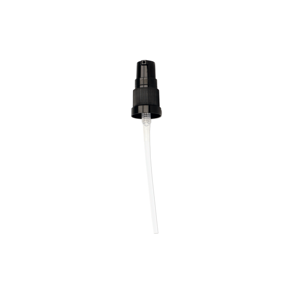 G18 Black Pump & Clear Overcap (18mm Black Treatment Pump) - Caps - Dropper Caps - Colorlites