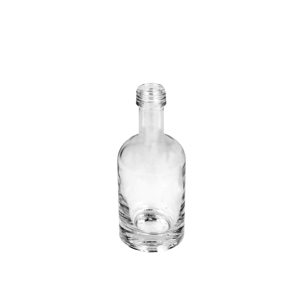 50ml Clear Glass Round Honorious Bottle - Glass - Coloured Bottles