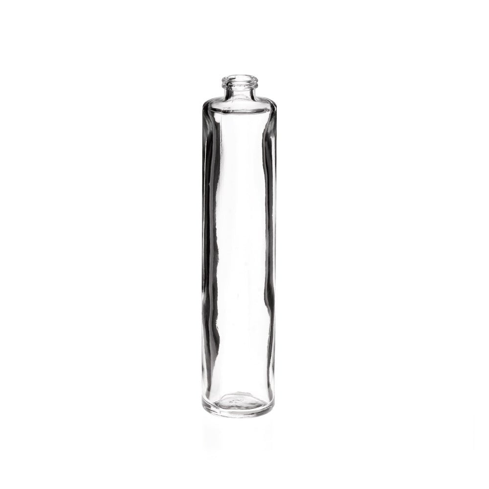 50ml Clear Glass Tall Round Cuban Bottle - Glass - Fragrance Glass - Colorlites