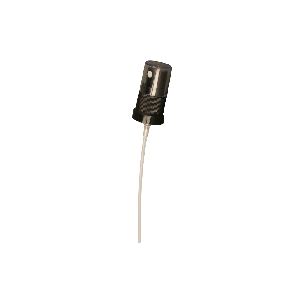 G18 Black Atomiser to fit Dropper Bottle Range - Caps - Sprays & Pumps - Colorlites