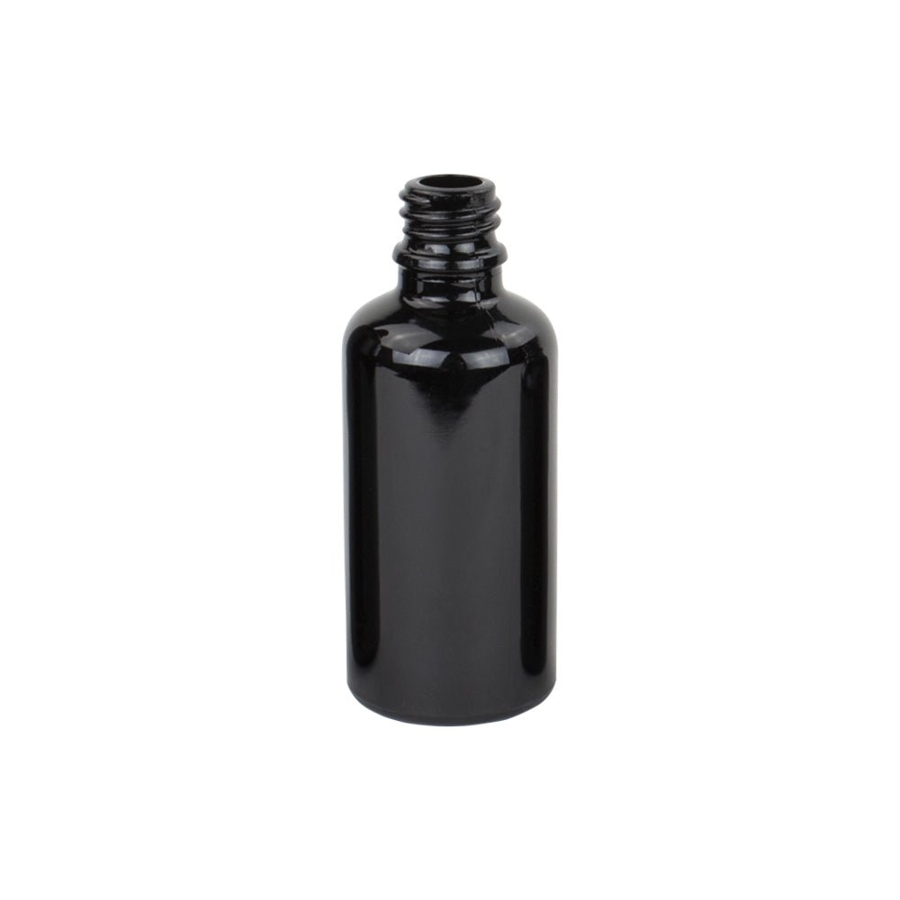 50ml Black Glass Dropper Bottle - Glass - Aromatherapy Glass - Colorlites
