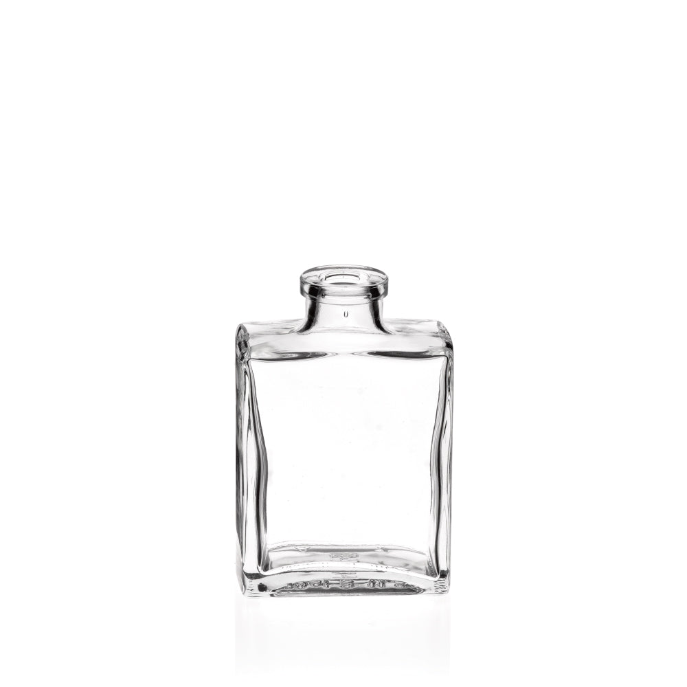 500ml Capri Clear Glass Rectangular Diffuser Bottle (cork neck)