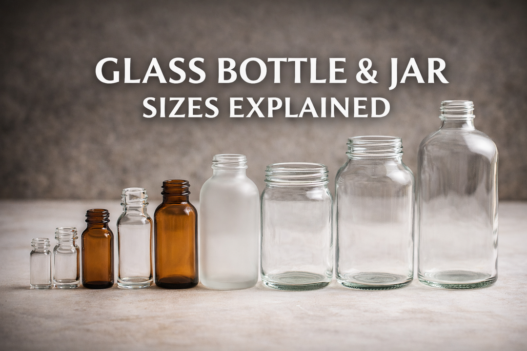 Glass Bottle and Jar Size Guide