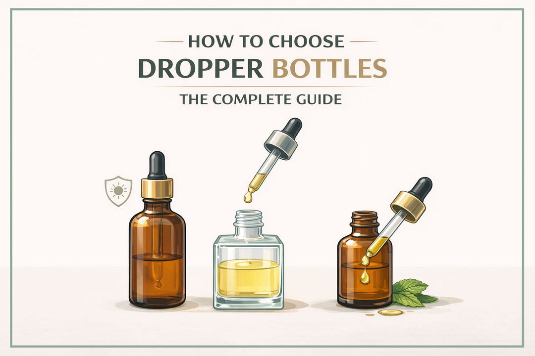 Glass Dropper Bottles Guide: Sizes, Colours and Uses
