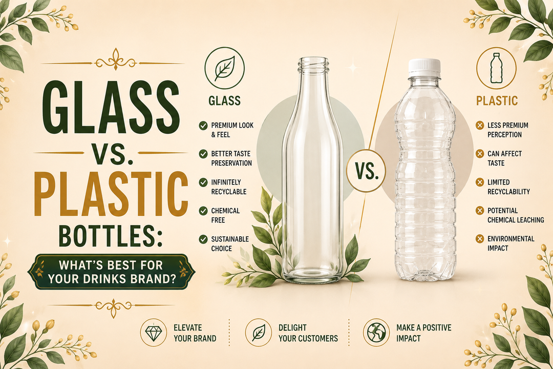 Glass vs. Plastic Bottles: What’s Best for Your Drinks Brand?