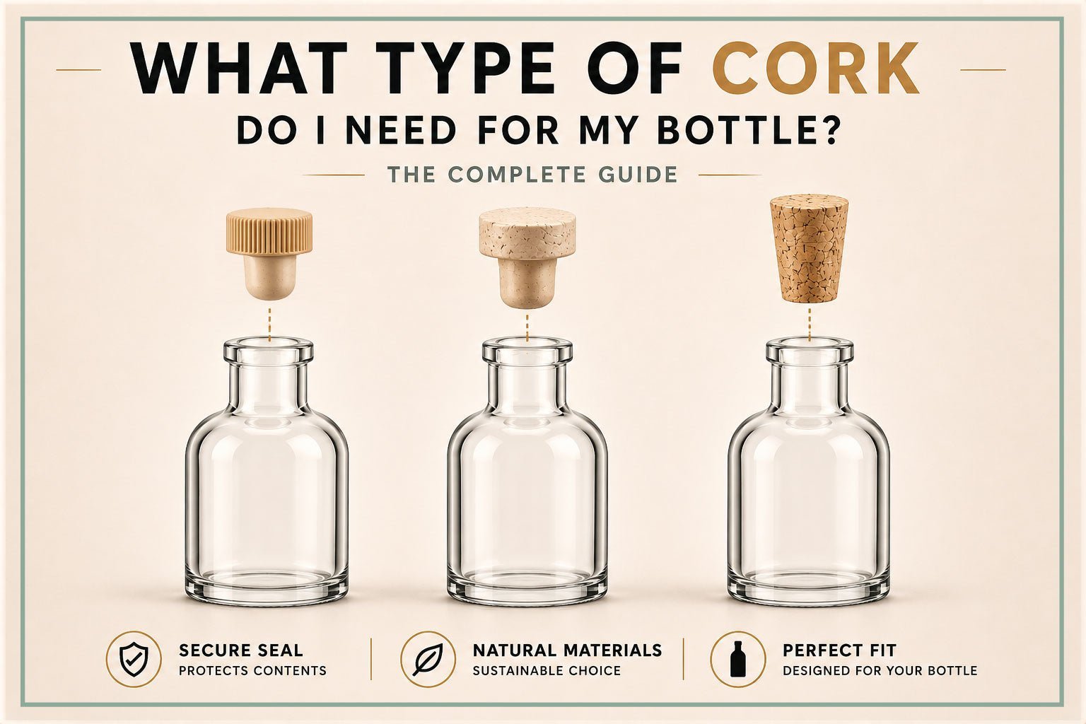 Cork Types for Bottles: Natural, Synthetic & Wooden Headed Explained