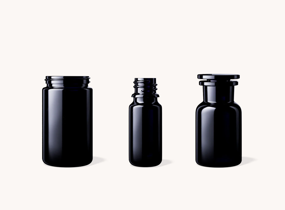 Miron Glass Bottles & Jars