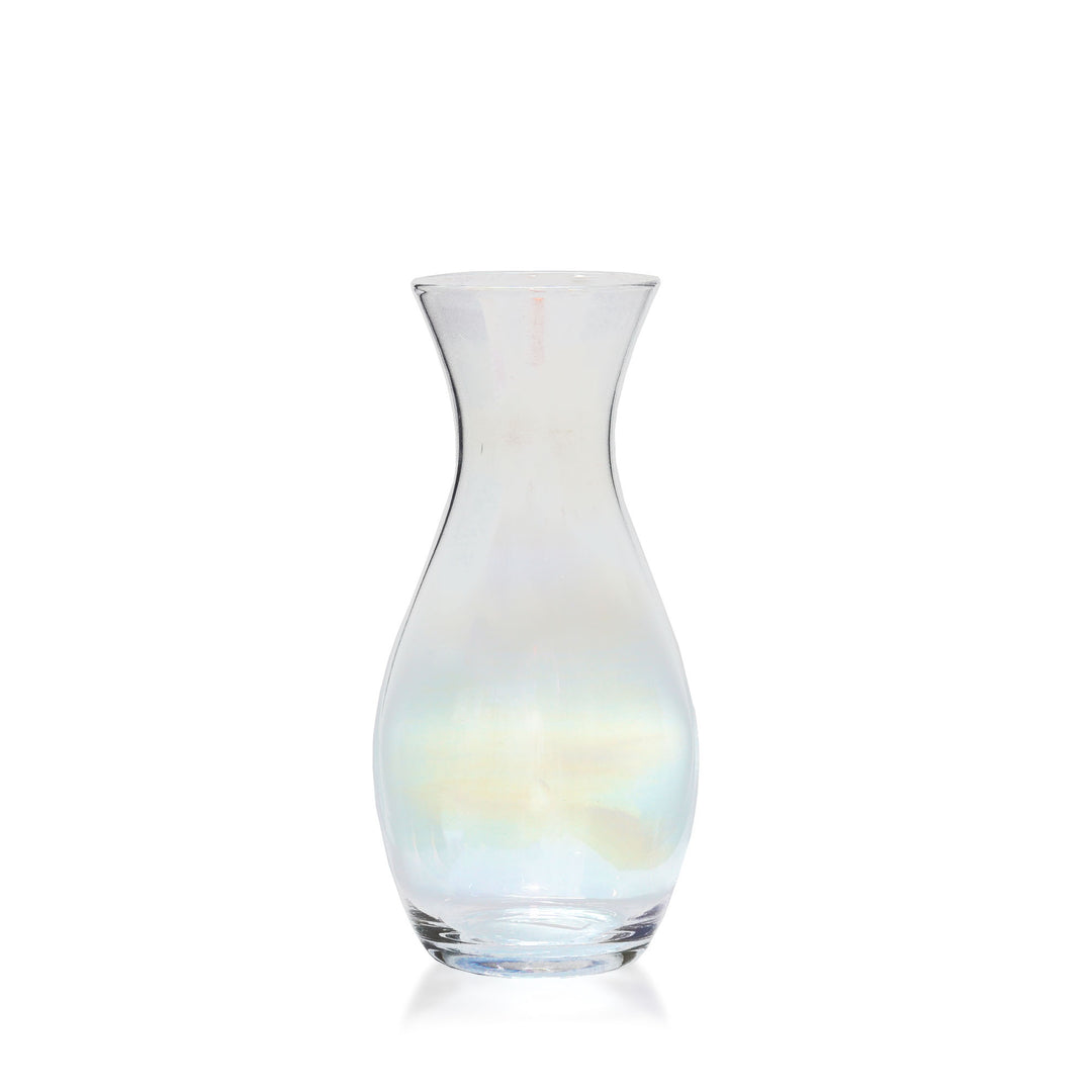 Espezo Glassware - Luxury Chunky Vase with a Rainbow Art Decoration - - Colorlites
