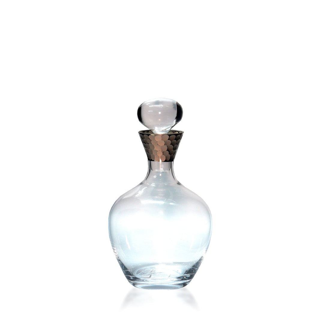 Espezo Glassware - Luxury Oval Decanter with a Cleopatra Decoration - - Espezo