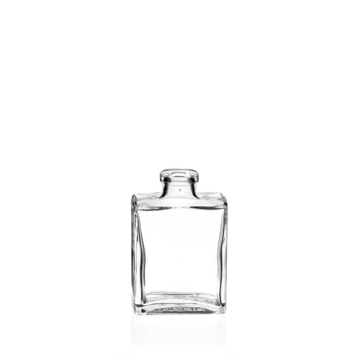 100ml Capri Clear Glass Rectangular Diffuser Bottle (Cork Neck) - Glass - Diffuser Glass - Colorlites