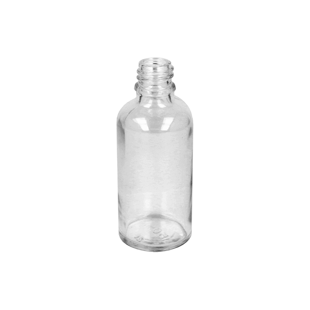 50ml Clear Glass Dropper Bottle - Glass - Aromatherapy Glass - Coloured Bottles