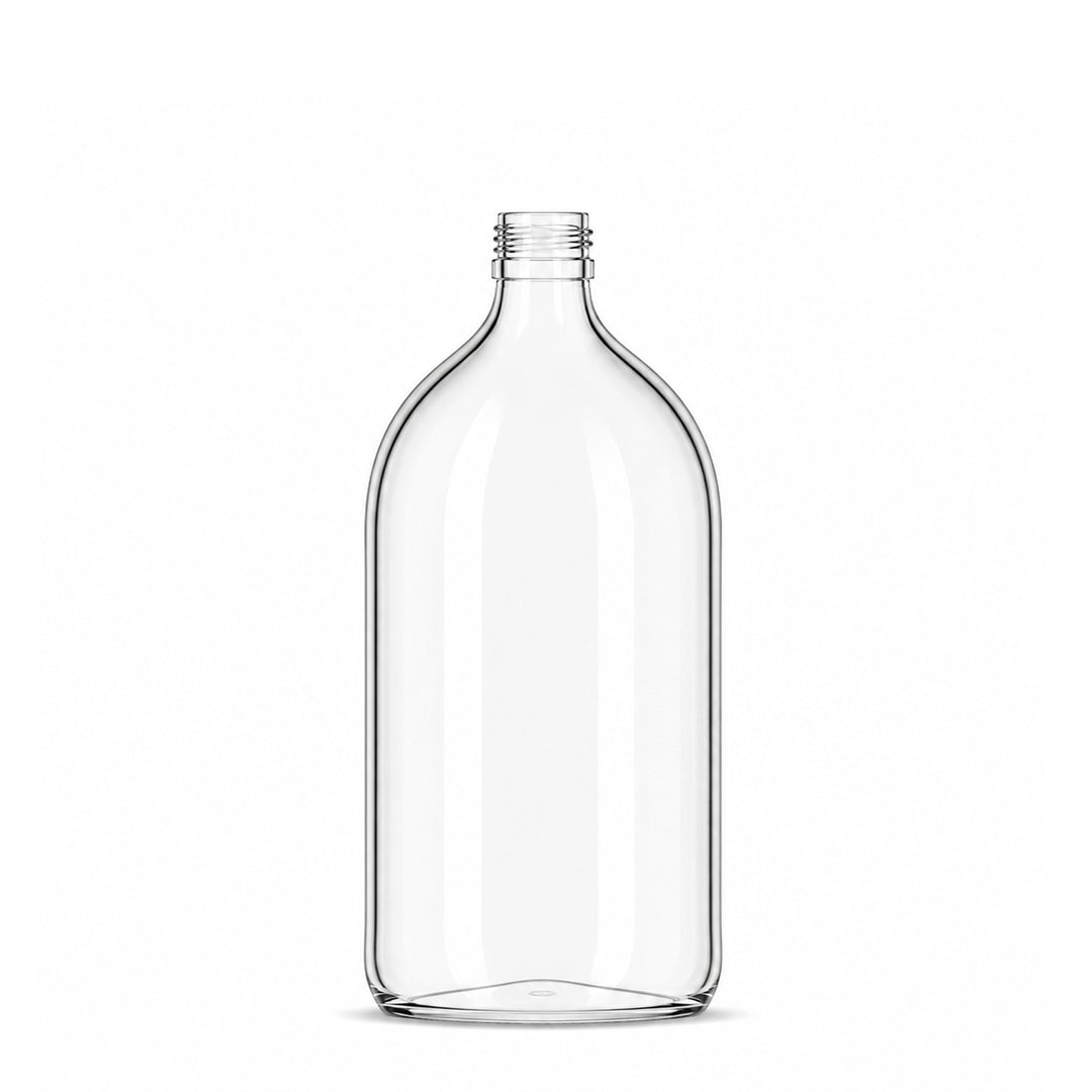 1000ml Clear Glass Alpha Bottle - Glass - Medical Glass - Sale - Coloured Bottles