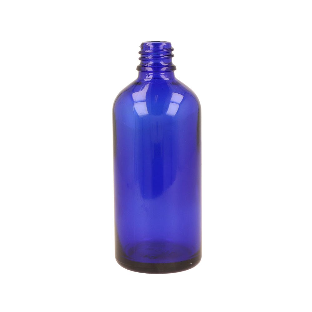 100ml Blue Glass Tall Dropper Bottle - Glass - Aromatherapy Glass - Coloured Bottles