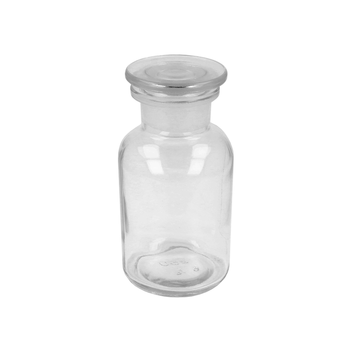 250ml Clear Glass Reagent Bottle & Ground Glass Stopper - Glass - Aromatherapy Glass - Coloured Bottles