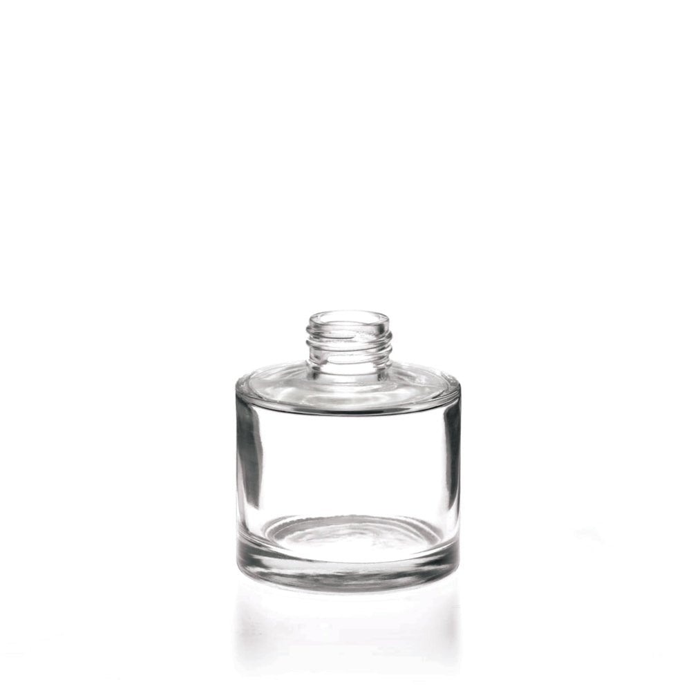 100ml Clear Glass Round Karen Diffuser Bottle - Glass - Diffuser Glass - Coloured Bottles