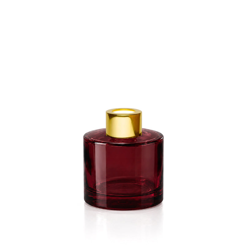 100ml Burgundy Glass Round Karen Diffuser Bottle - Glass - Diffuser Glass - Coloured Bottles