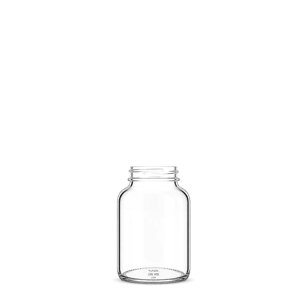 100ml Clear Glass Powder Jar - Glass - Medical Glass - Coloured Bottles