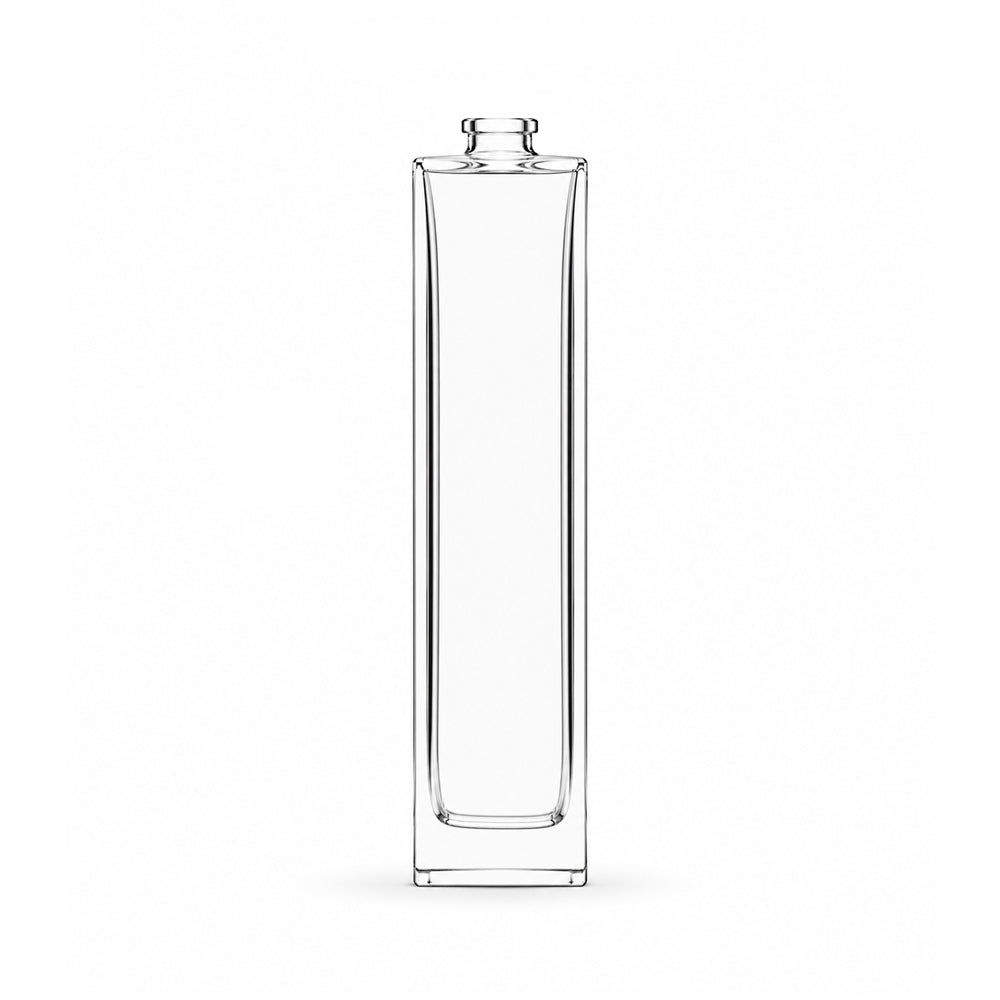 100ml Clear Glass Square Klee Bottle - Glass - Fragrance Glass - Coloured Bottles