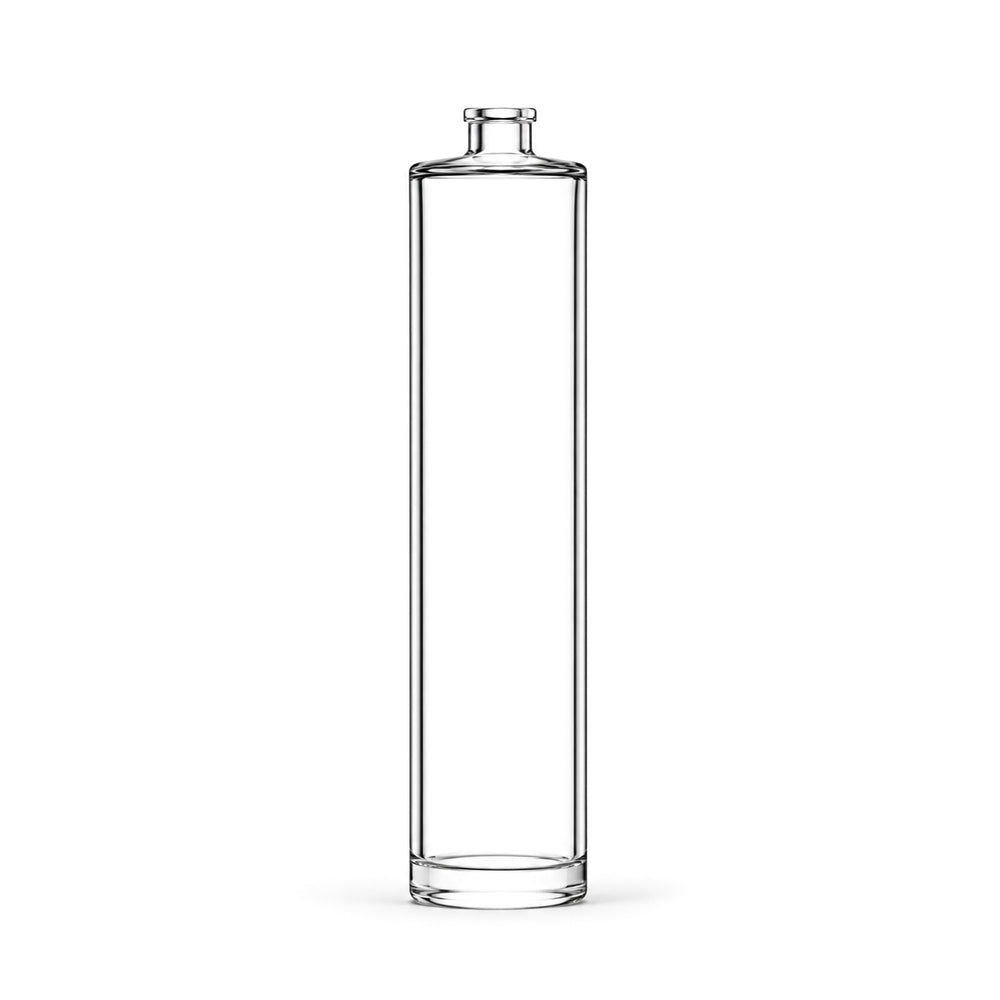 100ml Clear Glass Tall Round Cuban Bottle - Glass - Fragrance Glass - Coloured Bottles