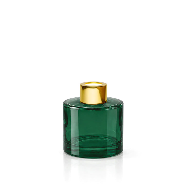 100ml Forest Green Glass Round Karen Diffuser Bottle - Glass - Diffuser Glass - Coloured Bottles
