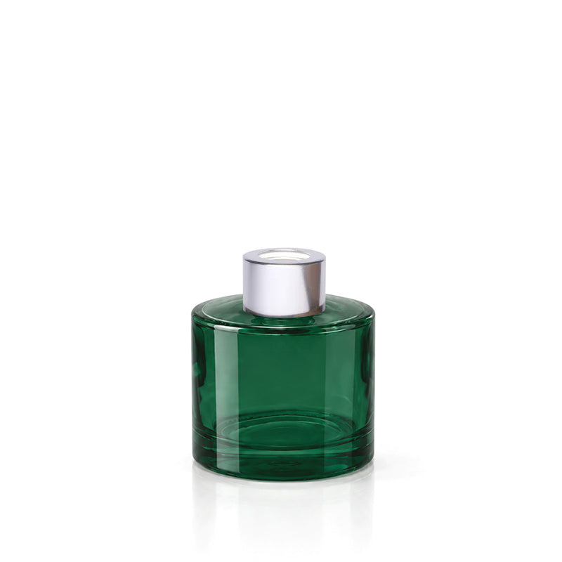 100ml Forest Green Glass Round Karen Diffuser Bottle - Glass - Diffuser Glass - Coloured Bottles
