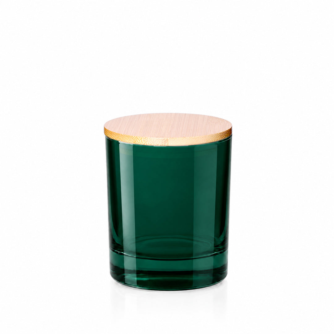 30cl Forest Green Lucy Candle Glass - Glass - Candle Glass - Coloured Bottles