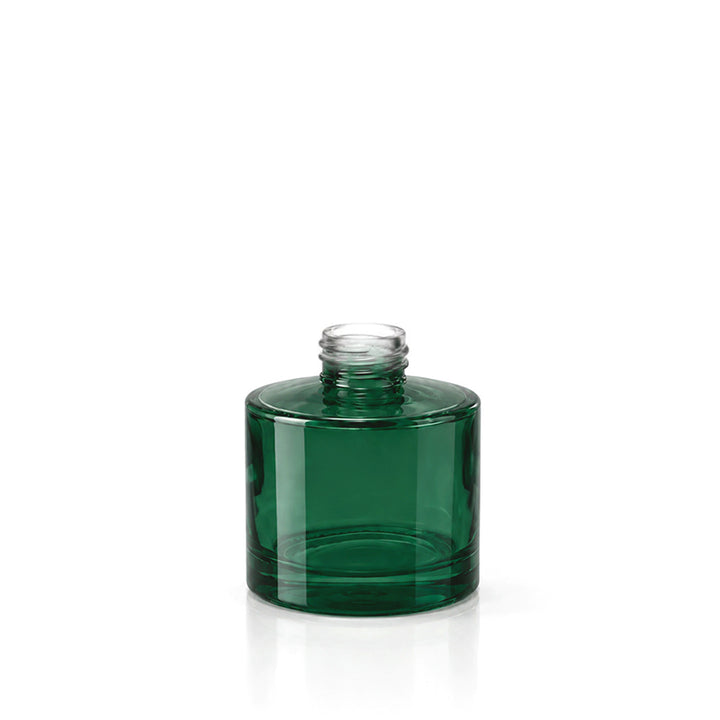100ml Forest Green Glass Round Karen Diffuser Bottle - Glass - Diffuser Glass - Coloured Bottles