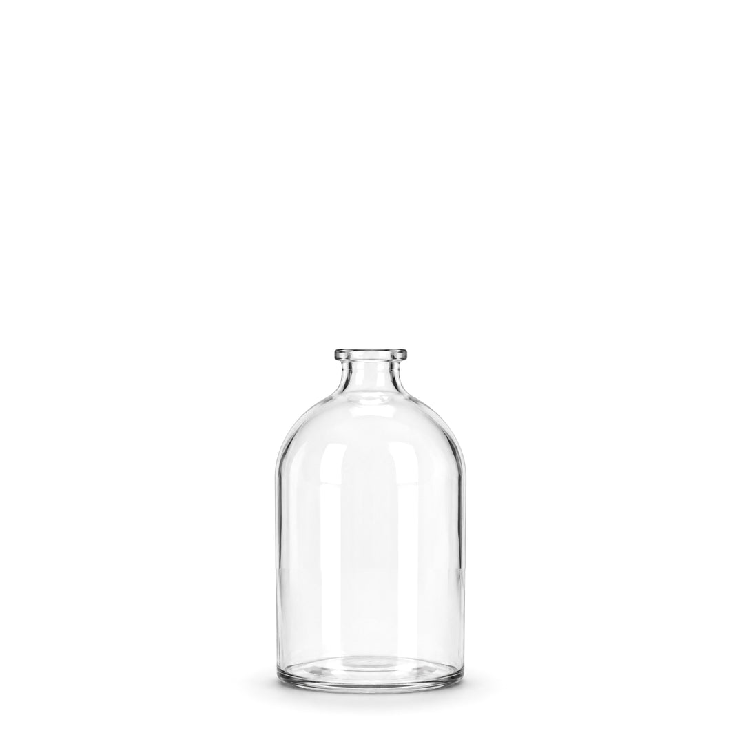 100ml Clear Glass Antibiotic / Injection Bottle (cork neck) - Glass - Medical Glass - Coloured Bottles