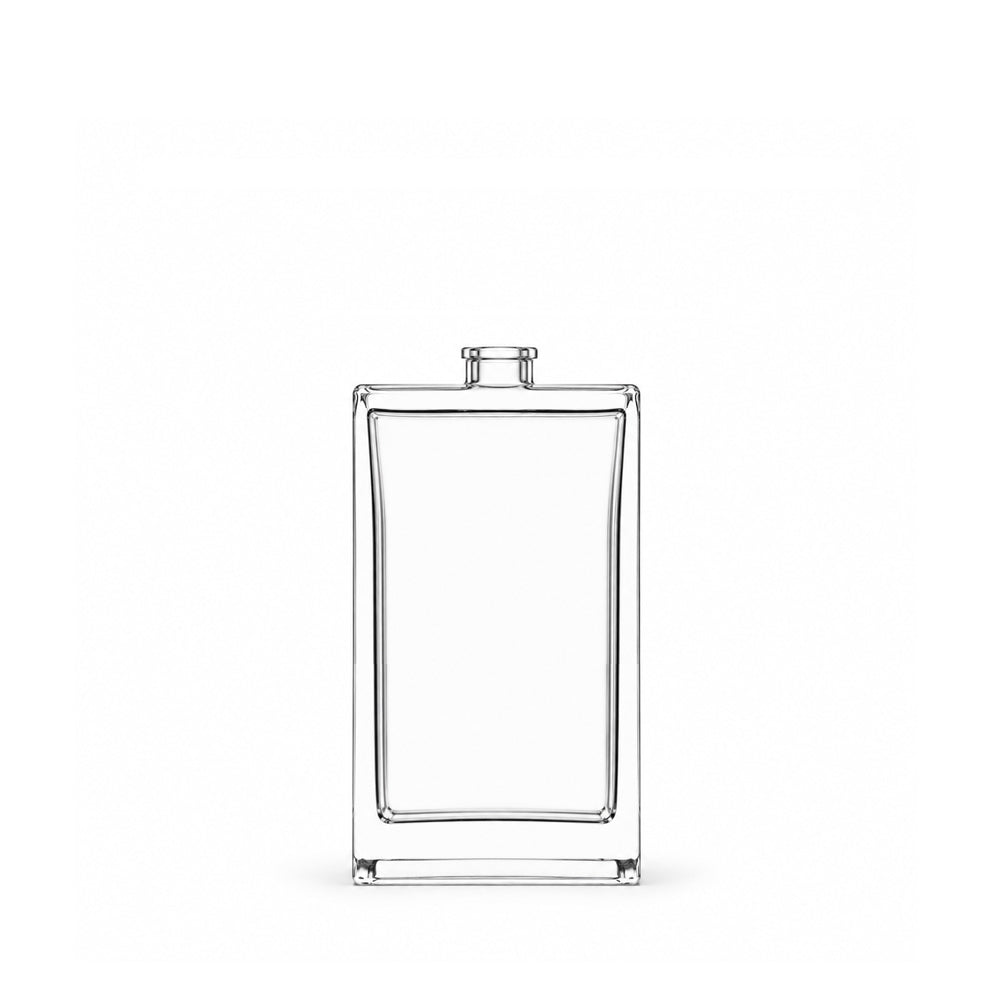 100ml Clear Glass Rectangle Everest Bottle - Glass - Fragrance Glass - Coloured Bottles