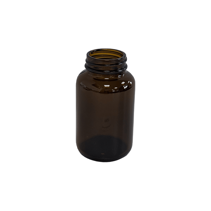 100ml Amber Glass Powder Jar - Glass - Medical Glass - Coloured Bottles