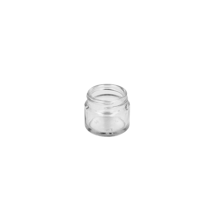 15ml Clear Glass Squat Jar - Glass - Cosmetic Glass - Coloured Bottles