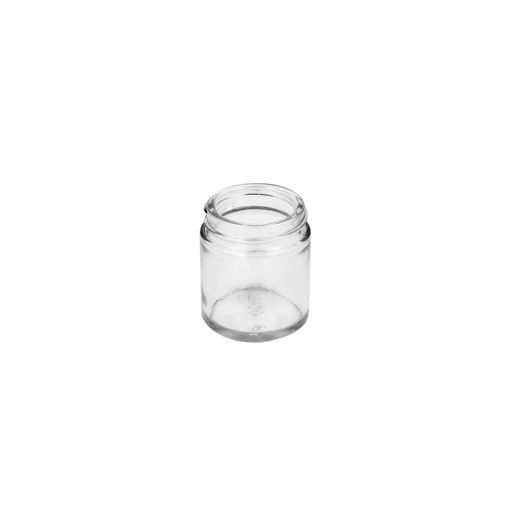 30ml Clear Glass Squat Jar - Glass - Cosmetic Glass - Coloured Bottles