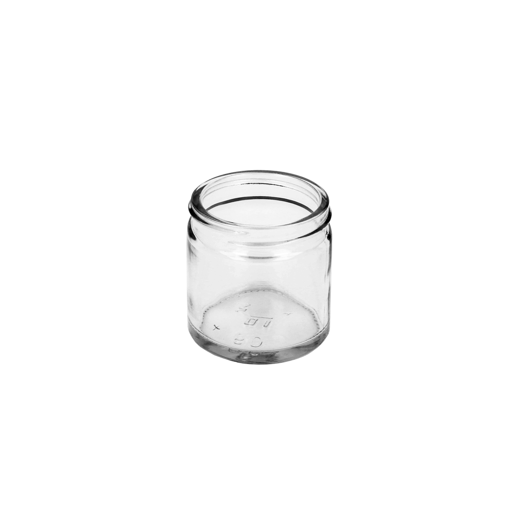 60ml Clear Glass Squat Jar - Glass - Cosmetic Glass - Coloured Bottles