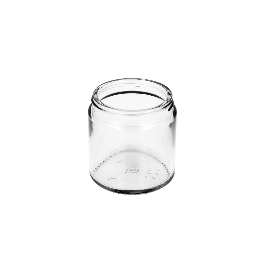 120ml Clear Glass Squat Jar - Glass - Cosmetic Glass - Coloured Bottles