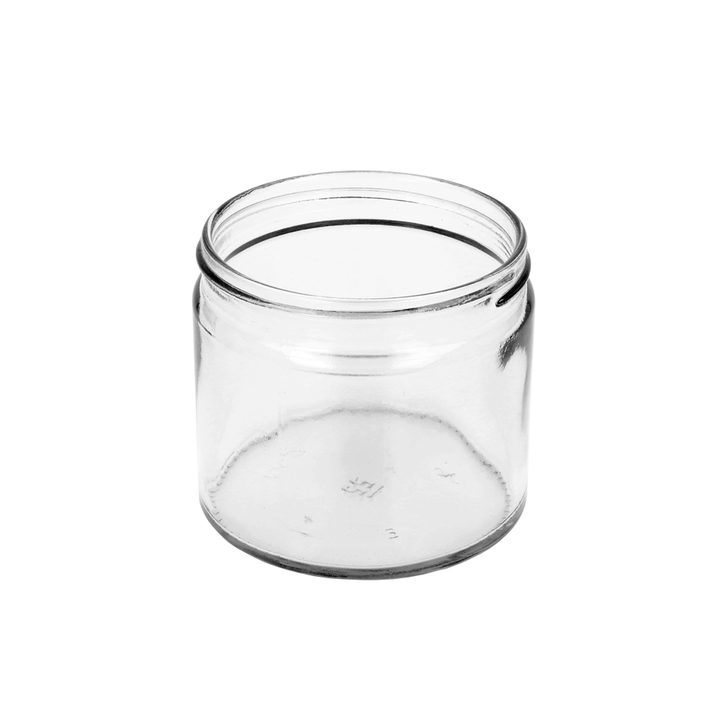 250ml Clear Glass Squat Jar - Glass - Cosmetic Glass - Coloured Bottles