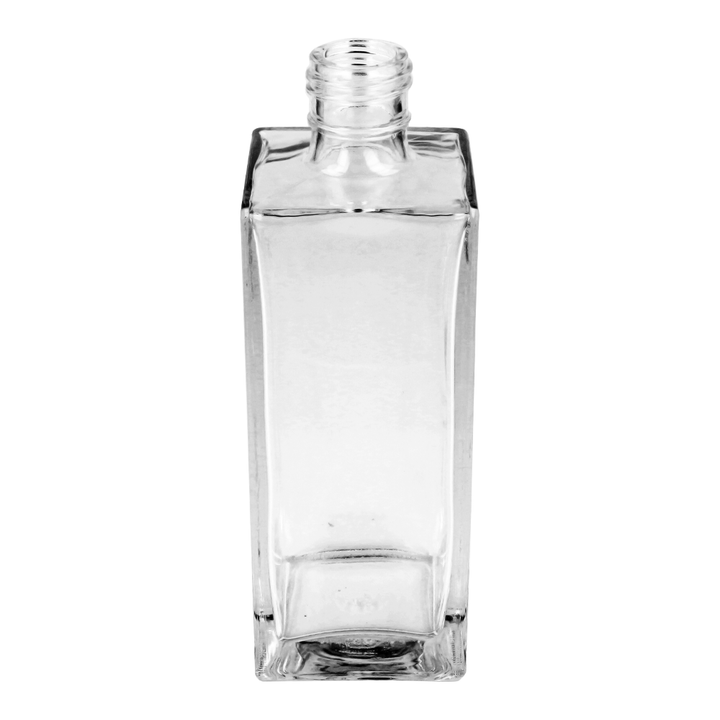 200ml Clear Glass Tall Square Clayton Bottle - Glass - Cosmetic Glass - Coloured Bottles