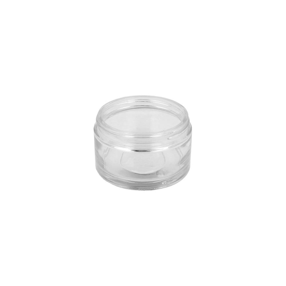 30ml Clear Glass Cosmetic Palladio Jar (51R3) - Glass - Cosmetic Glass - Coloured Bottles