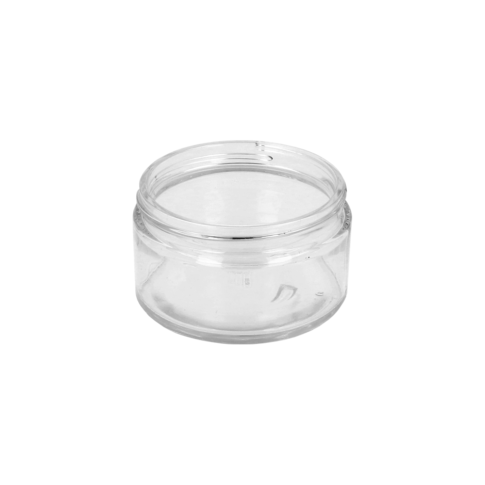200ml Clear Glass Cuban Jar (89R3) - Glass - Cosmetic Glass - Coloured Bottles