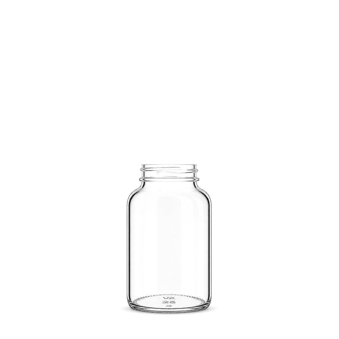 130ml Clear Glass Powder Jar - Glass - Medical Glass - Coloured Bottles