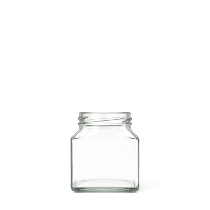130ml Clear Glass Square Jar - Glass - Food Glass - Colorlites