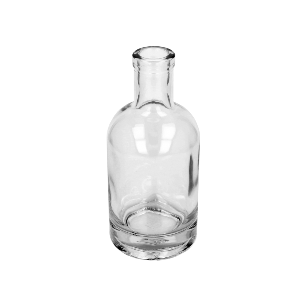 200ml Clear Glass Round Nocturne Bottle - Glass - Food Glass - Colorlites