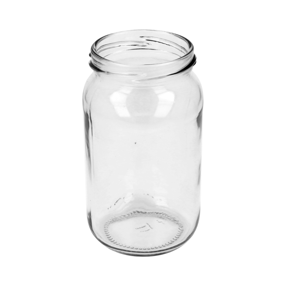 750ml Clear Glass Round Jar - Glass - Food Glass - Colorlites