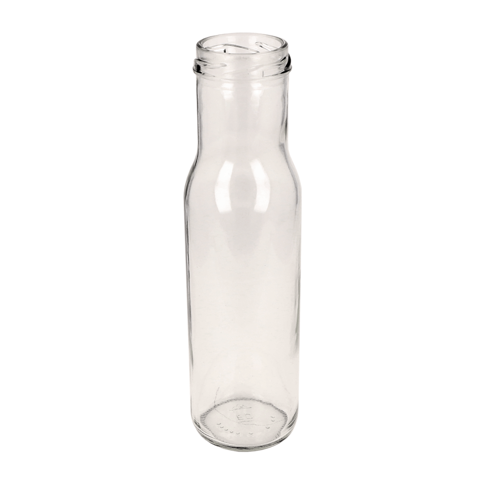 250ml Clear Glass Round Sauce Bottle - Glass - Food Glass - Colorlites