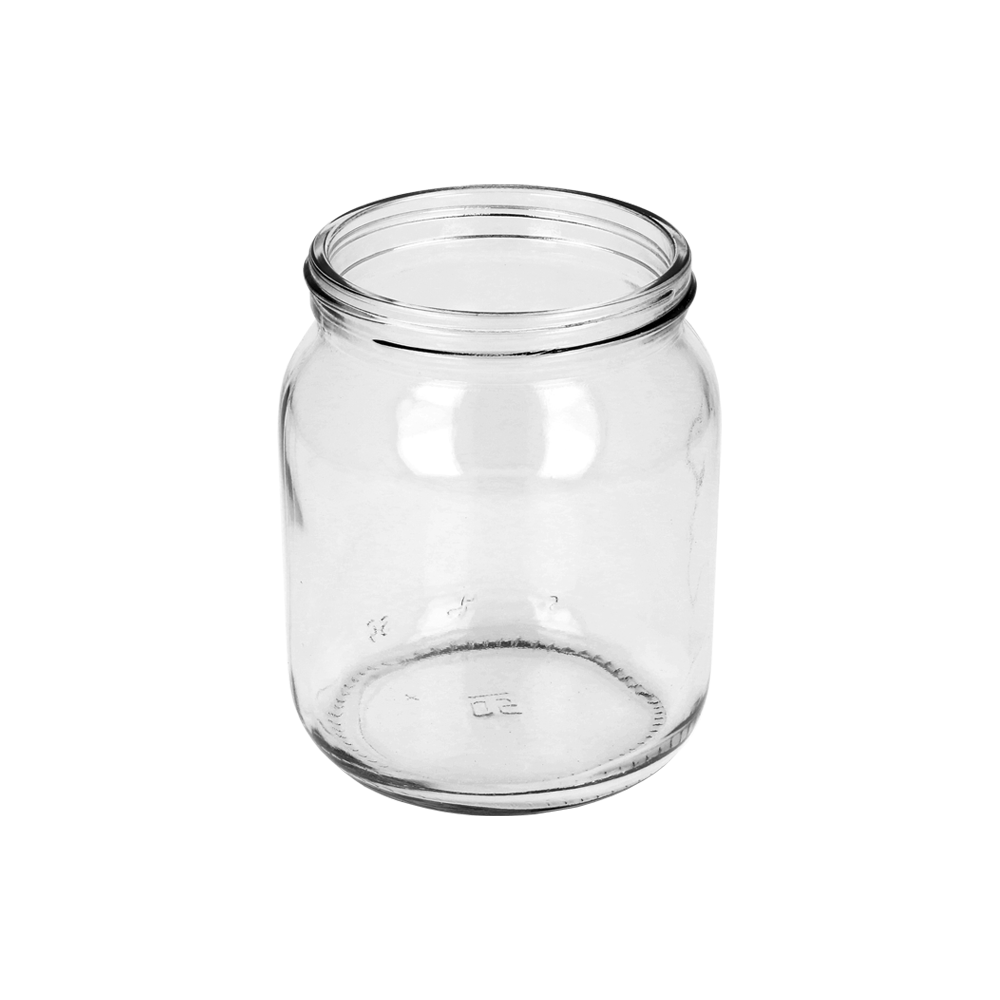 345ml Clear Glass Honey Jar & 70mm Gold Metal Honey Jar Lid - - ColouredBottles