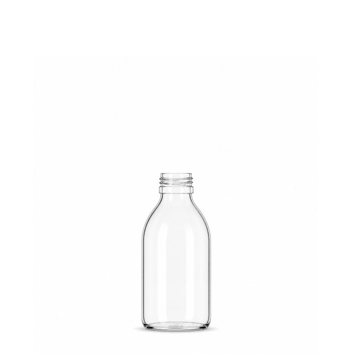 150ml Clear Glass Alpha Bottle - Glass - Medical Glass - Coloured Bottles