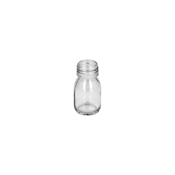 30ml Clear Glass Alpha Bottle - Glass - Medical Glass - Coloured Bottles